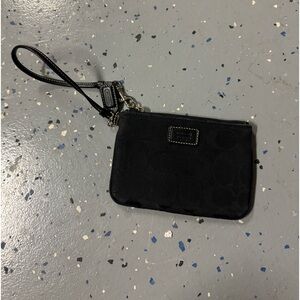black coach wristlet